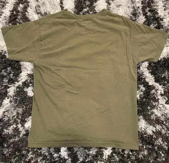 Hillstomp Stump Logo Olive Green Graphic Band T-Shirt - Picture 2 of 3